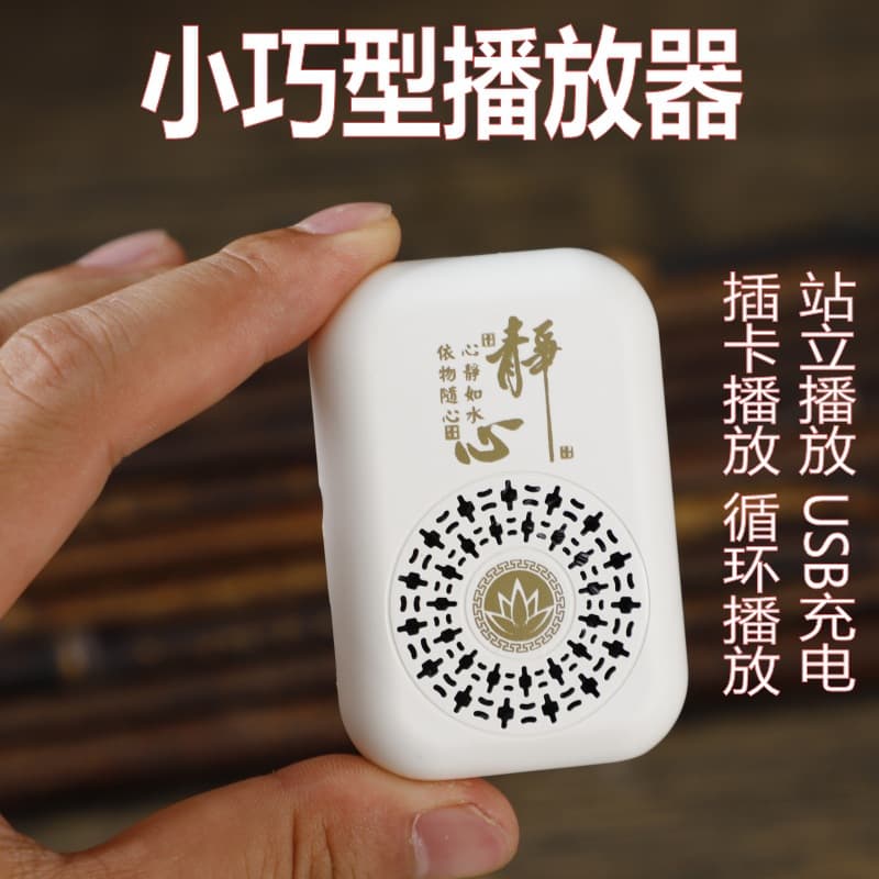 老人迷你挂脖播放器(颜色随机)