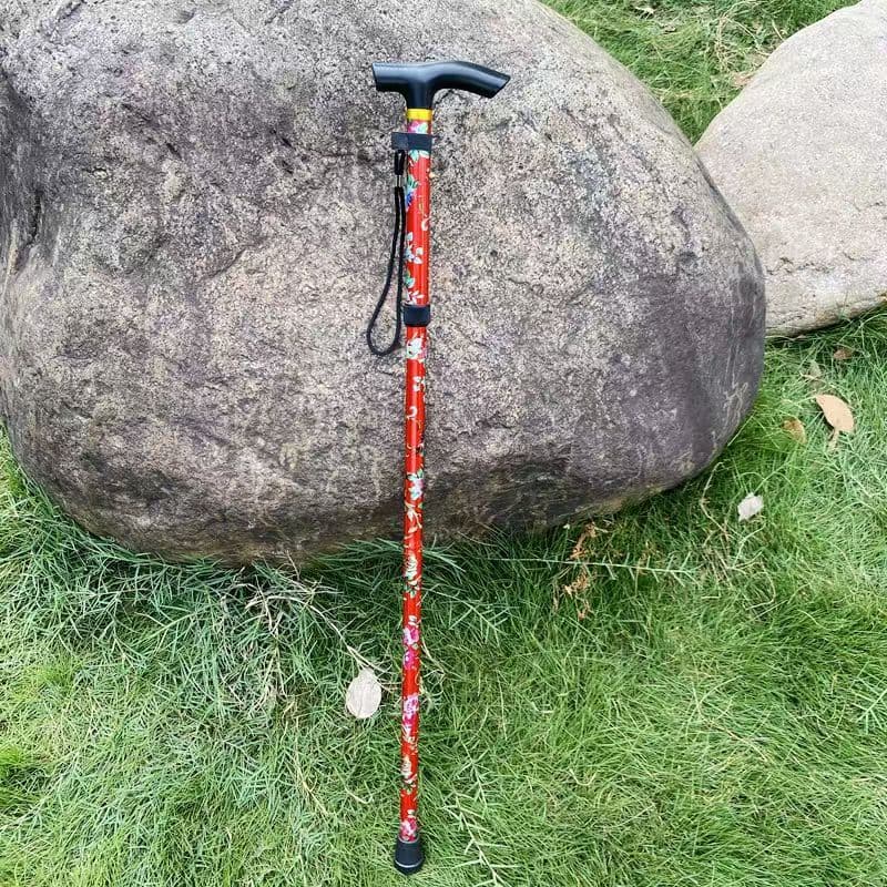 印花折叠伸缩手杖(颜色随机)