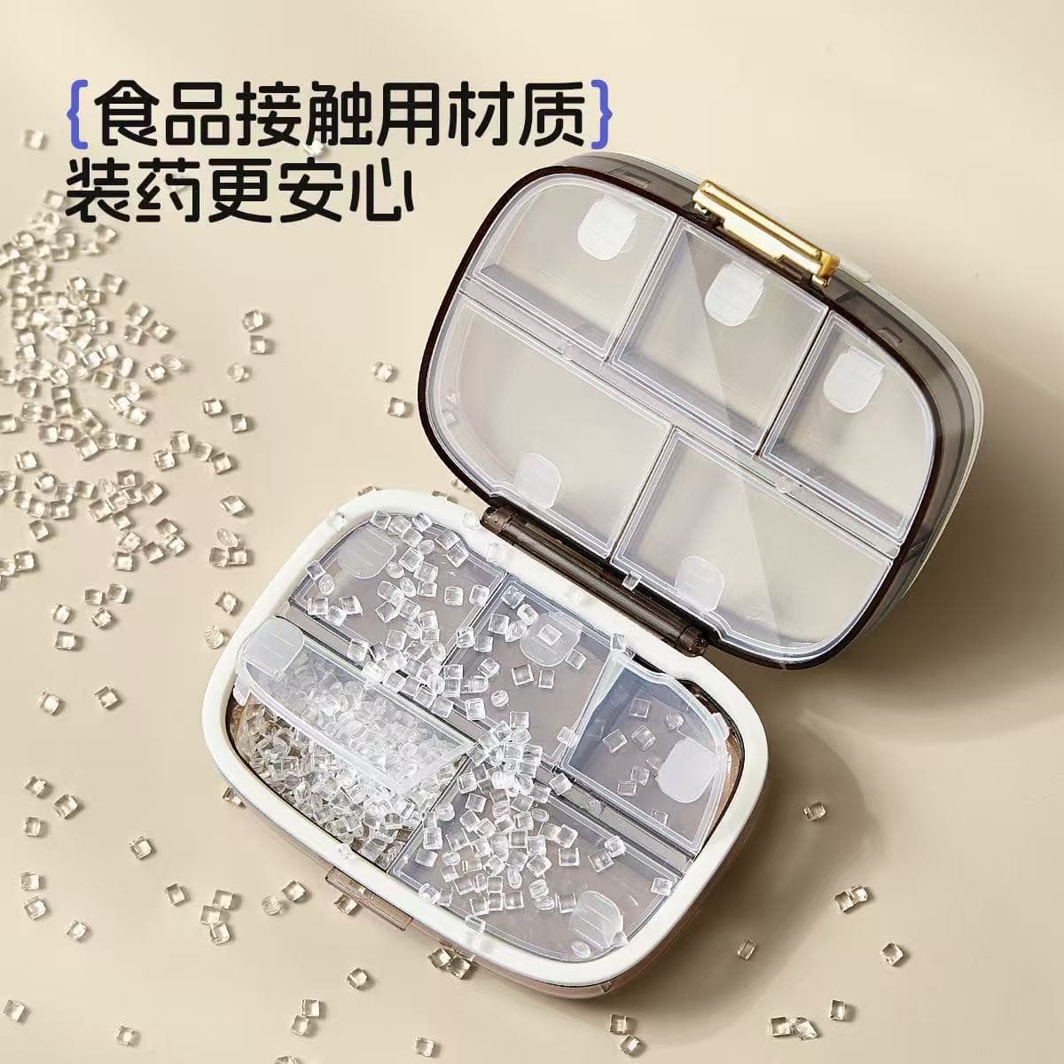 十格分区药盒(颜色随机)