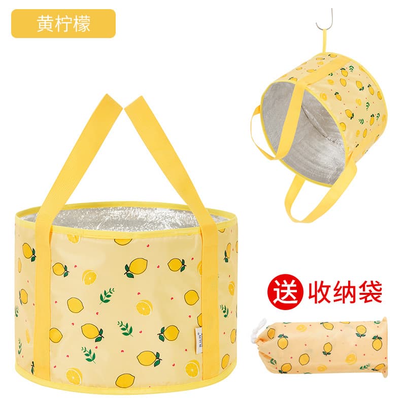 折叠便携保温泡脚桶(颜色随机)