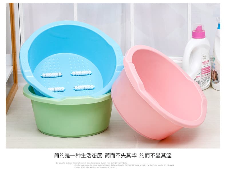 四轮加厚塑料泡脚盆