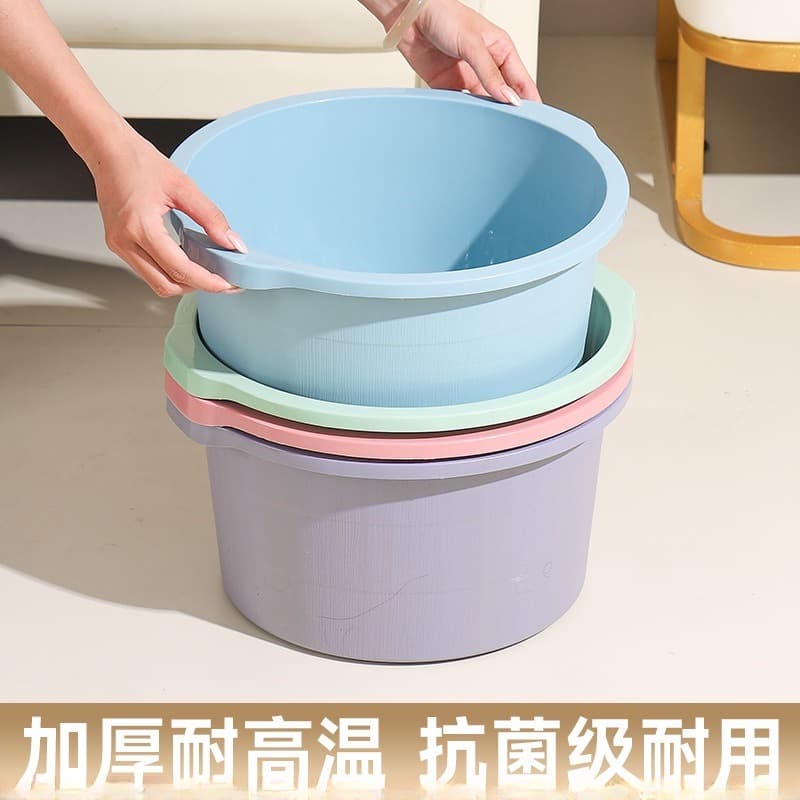 塑料加厚洗脚盆(颜色随机)
