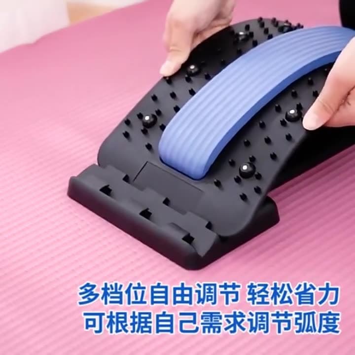 可调节腰椎拉伸按摩器（颜色随机）