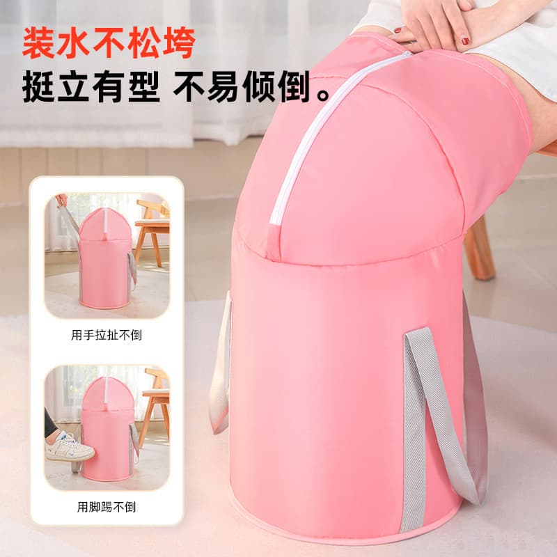 加长过膝布艺泡脚桶（颜色随机）