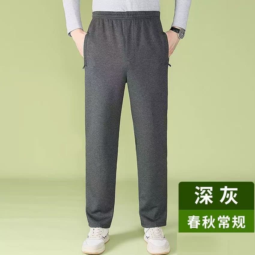 中老年宽松运动裤 松紧腰长裤