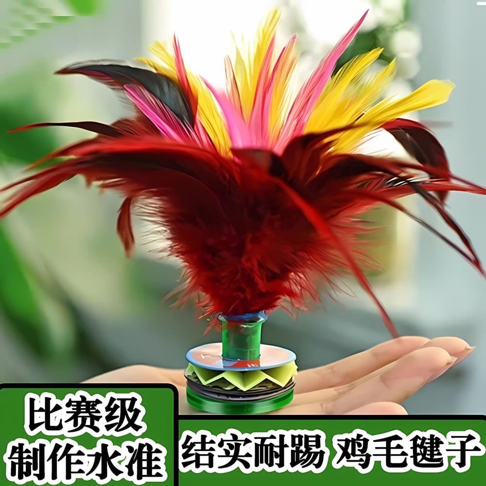 鸡毛毽子 户外健身踢毽