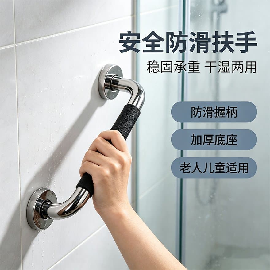 不锈钢防滑扶手 卫生间浴室用