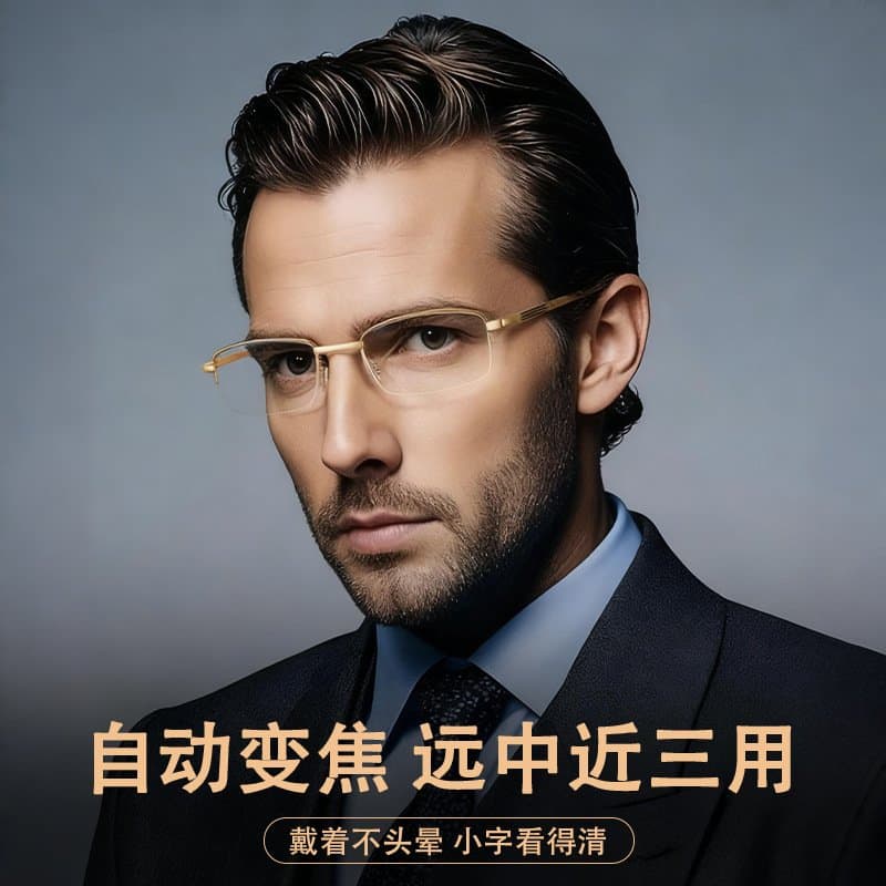 折叠便携多焦点老花镜