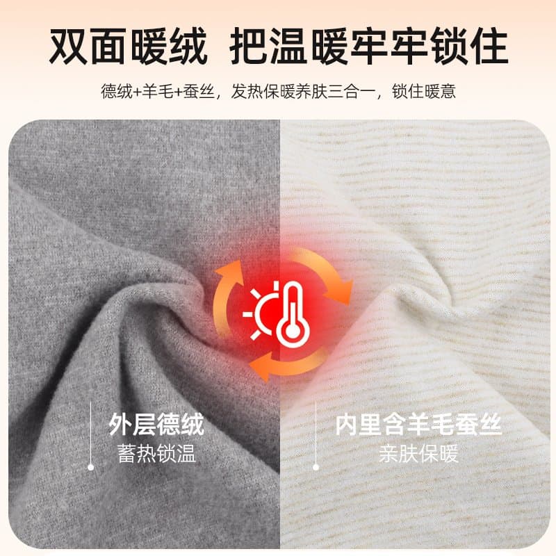 秋冬保暖护膝 加绒带口袋
