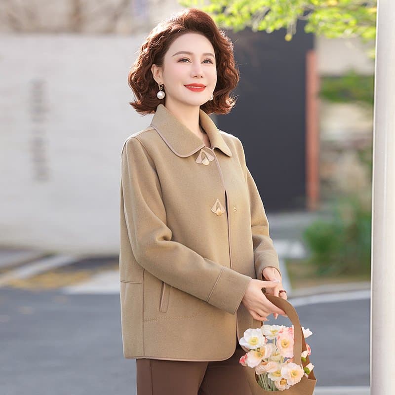 中老年女士秋季外套 妈妈装短款