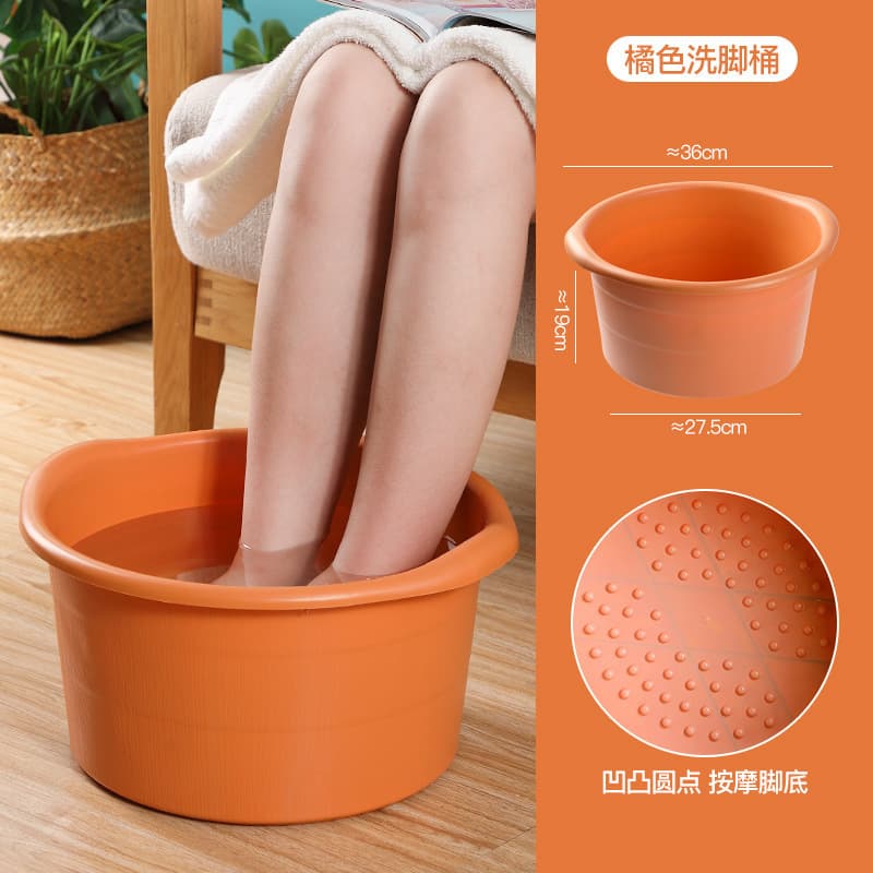 塑料加厚泡脚桶免安装(颜色随机)