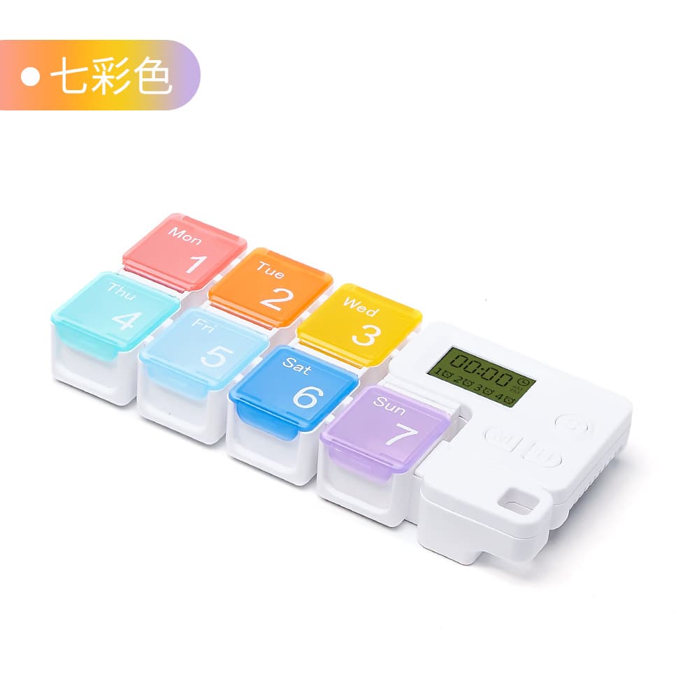 智能提醒电子药盒(颜色随机)