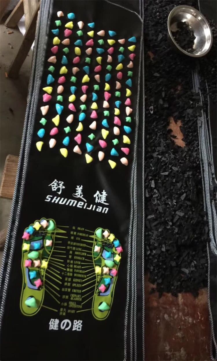 足底指压板 彩色凸点按摩垫 120×35厘米