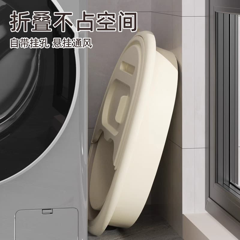 折叠加盖泡脚桶带按摩凸点