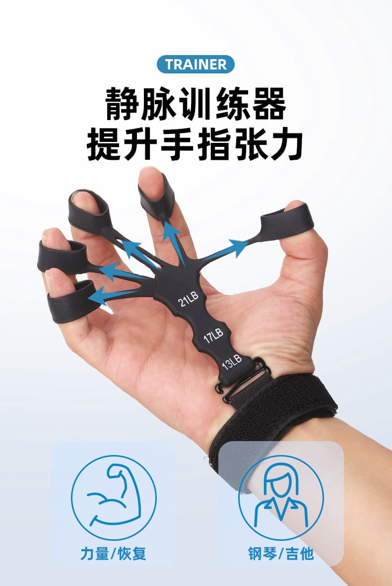 五指屈伸训练握力器