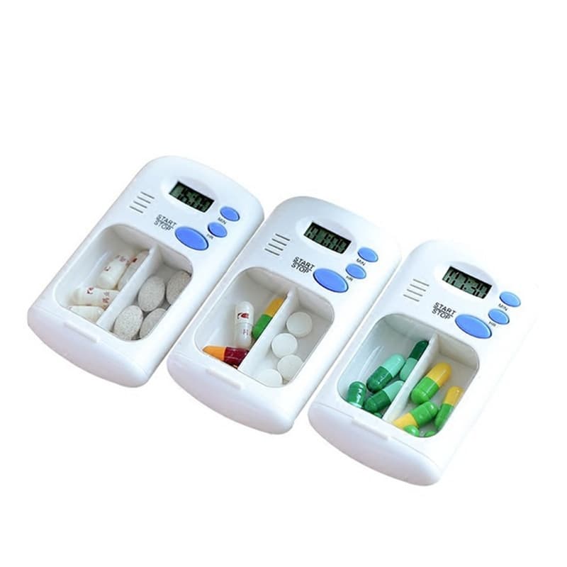 电子定时提醒药盒 到点响铃