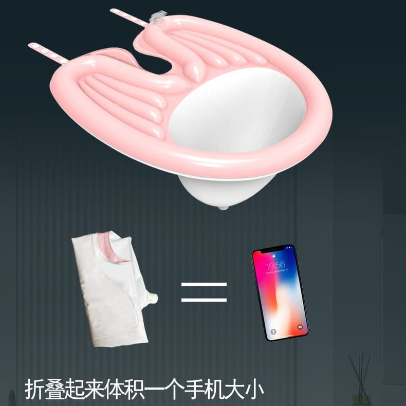 老人卧床充气洗头盆(颜色随机)