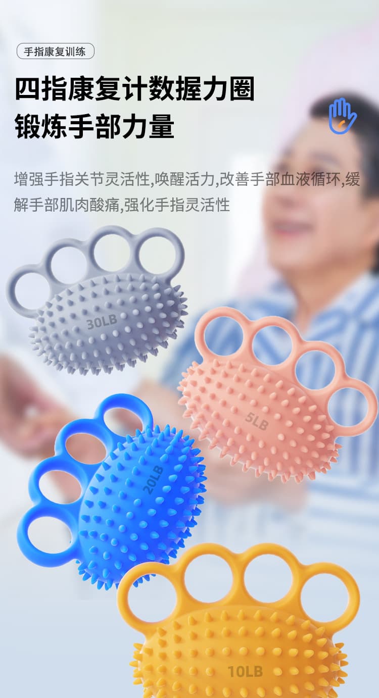 分指握力球手指康复训练(颜色随机)
