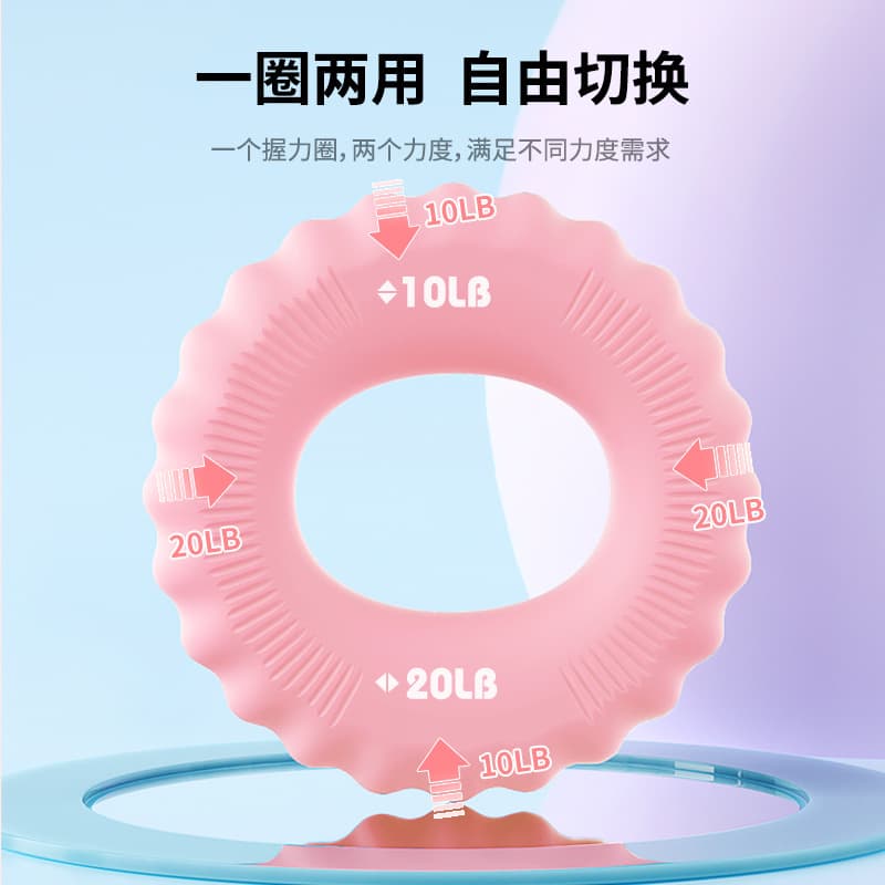 双力度硅胶握力圈 锻炼手部
