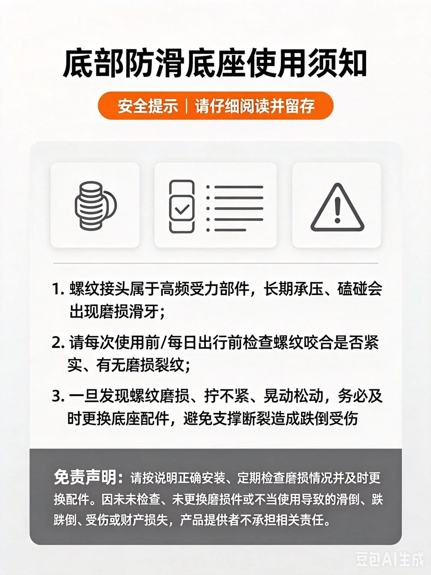 四脚防滑折叠拐杖 轻便可调