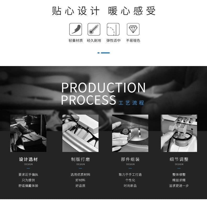 折叠老花镜 便携防蓝光镜盒装
