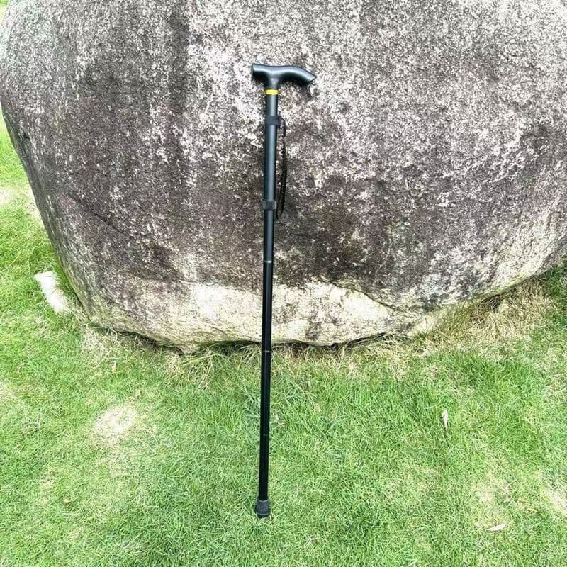 五节折叠拐杖 防滑可调(颜色随机)