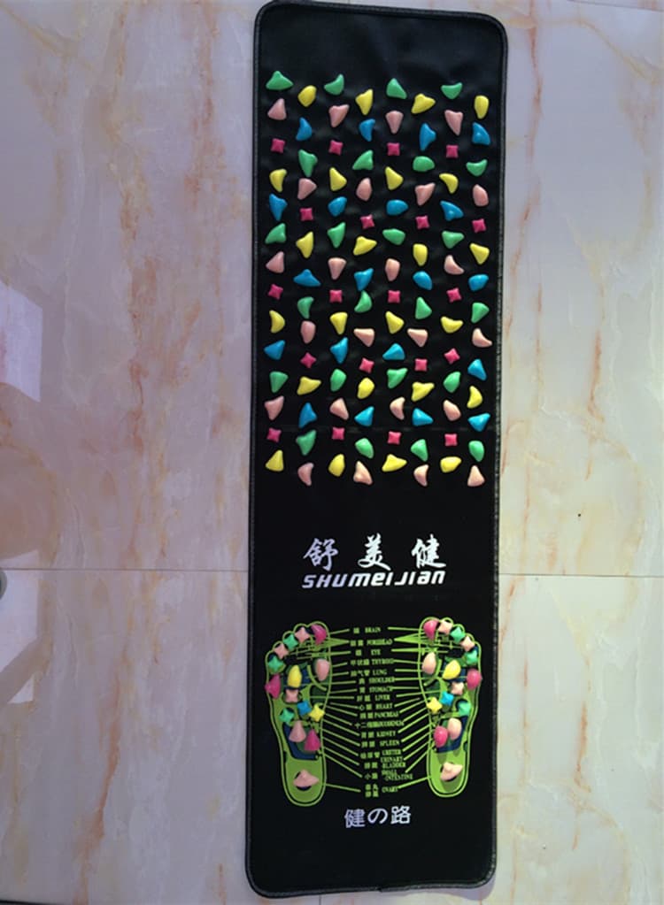 足底指压板 彩色凸点按摩垫 120×35厘米