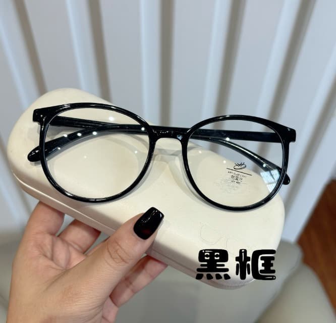 亮黑框老花镜 防蓝光护眼