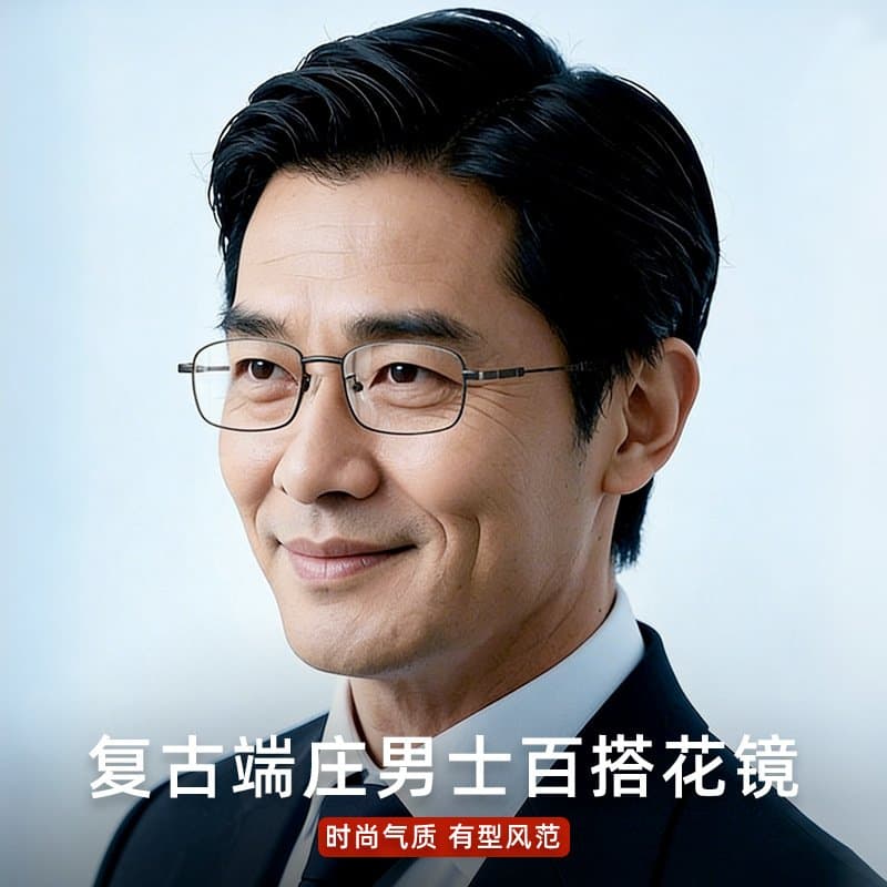 金属框老花镜 轻便耐磨 多度数可选