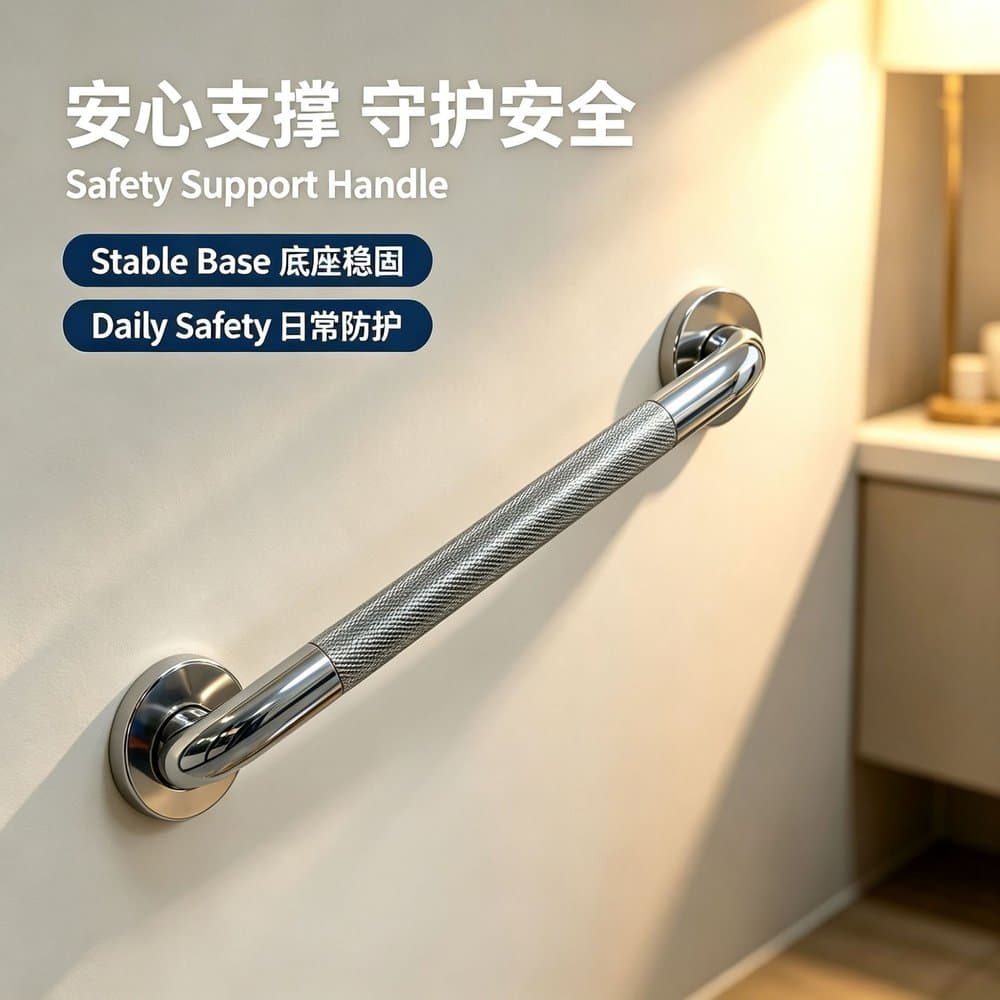 不锈钢卫生间防滑扶手 网纹好握
