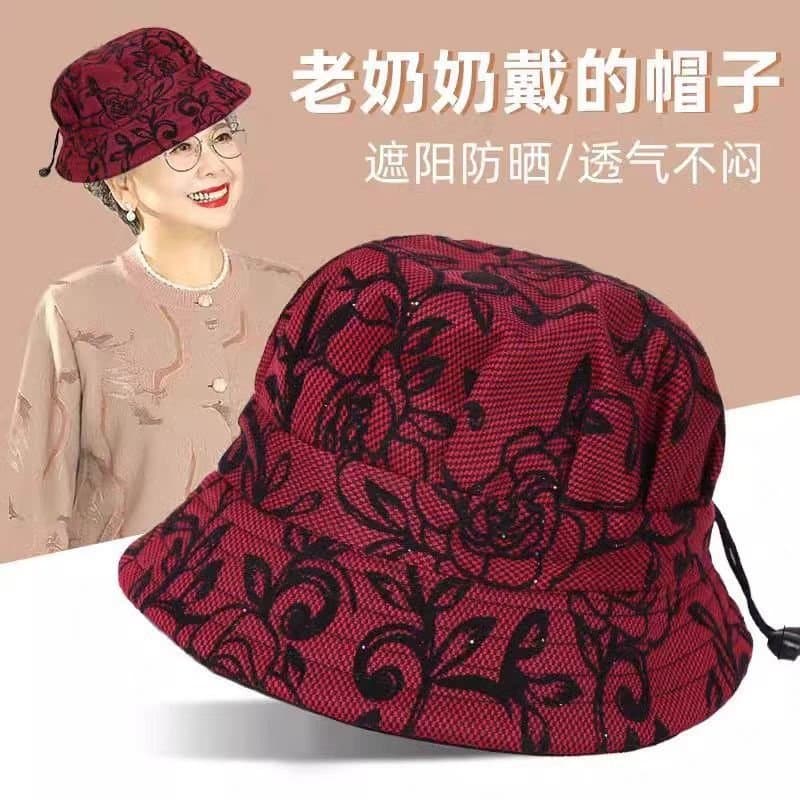 中老年女士渔夫帽 春秋遮阳布帽
