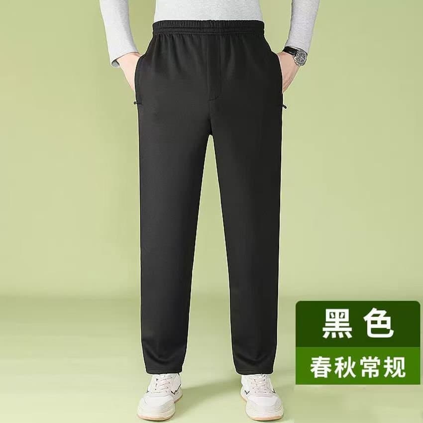 中老年宽松运动裤 松紧腰长裤