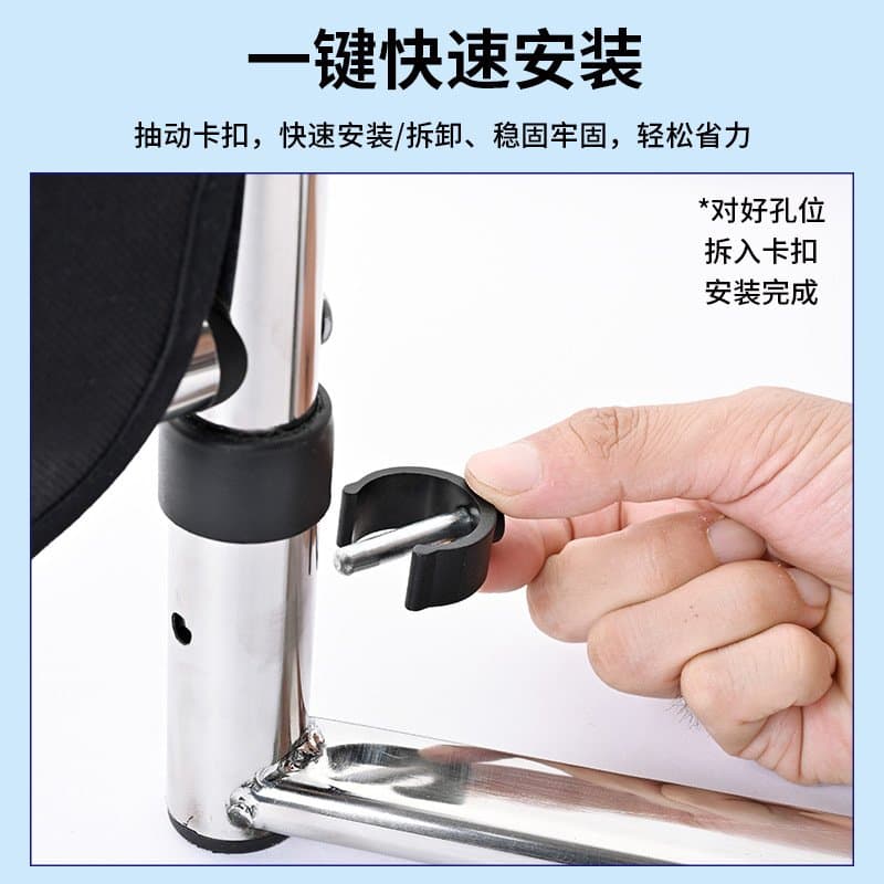 床边起身扶手 免打孔带储物袋