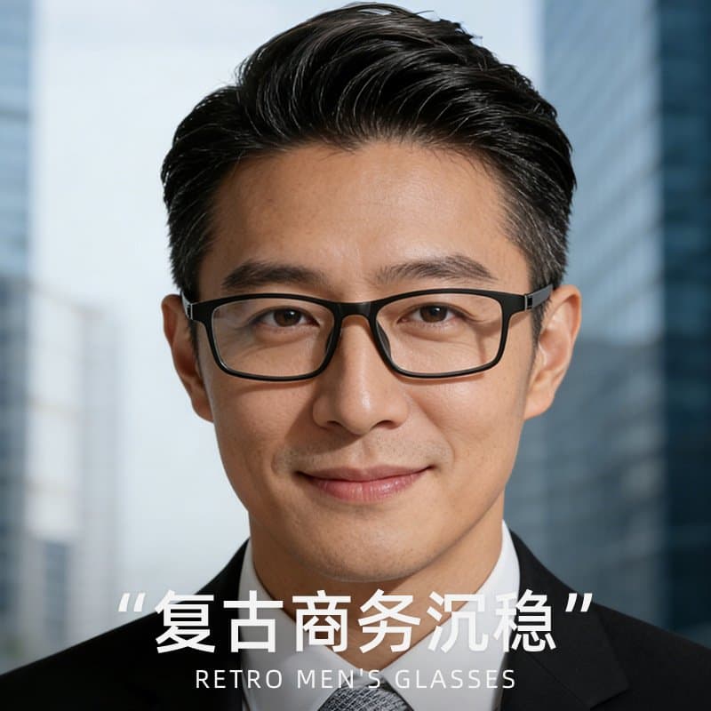 男士玻璃镜片老花镜 轻便耐磨