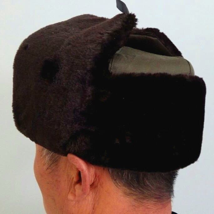 中老年男士加绒护耳雷锋帽