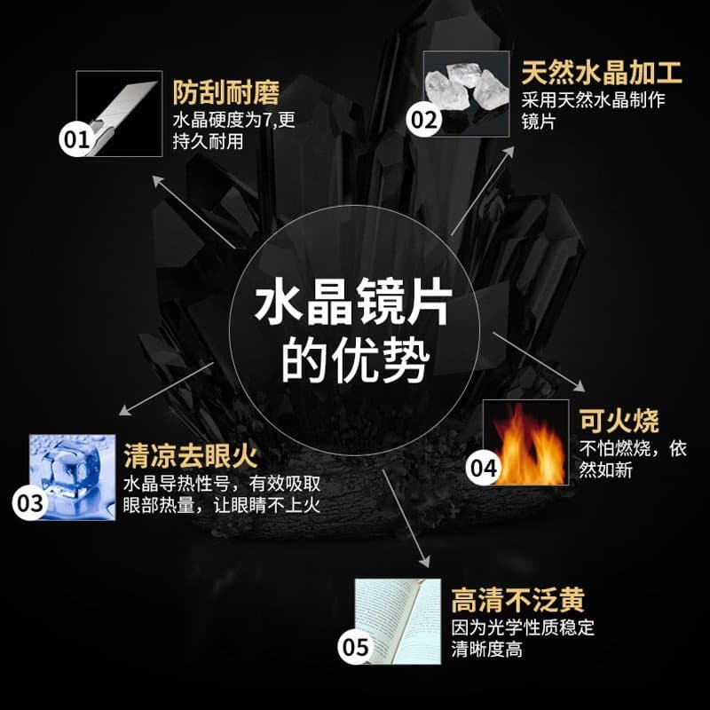 折叠老花镜 金属框 耐磨镜片