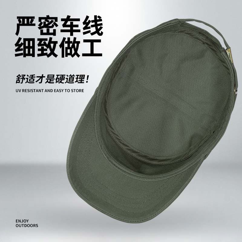 纯棉平顶帽 夏季遮阳 可调节