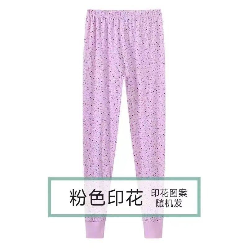 中老年纯棉秋裤 宽松保暖