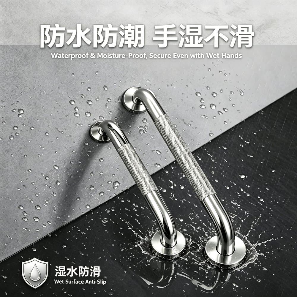 不锈钢卫生间防滑扶手 网纹好握